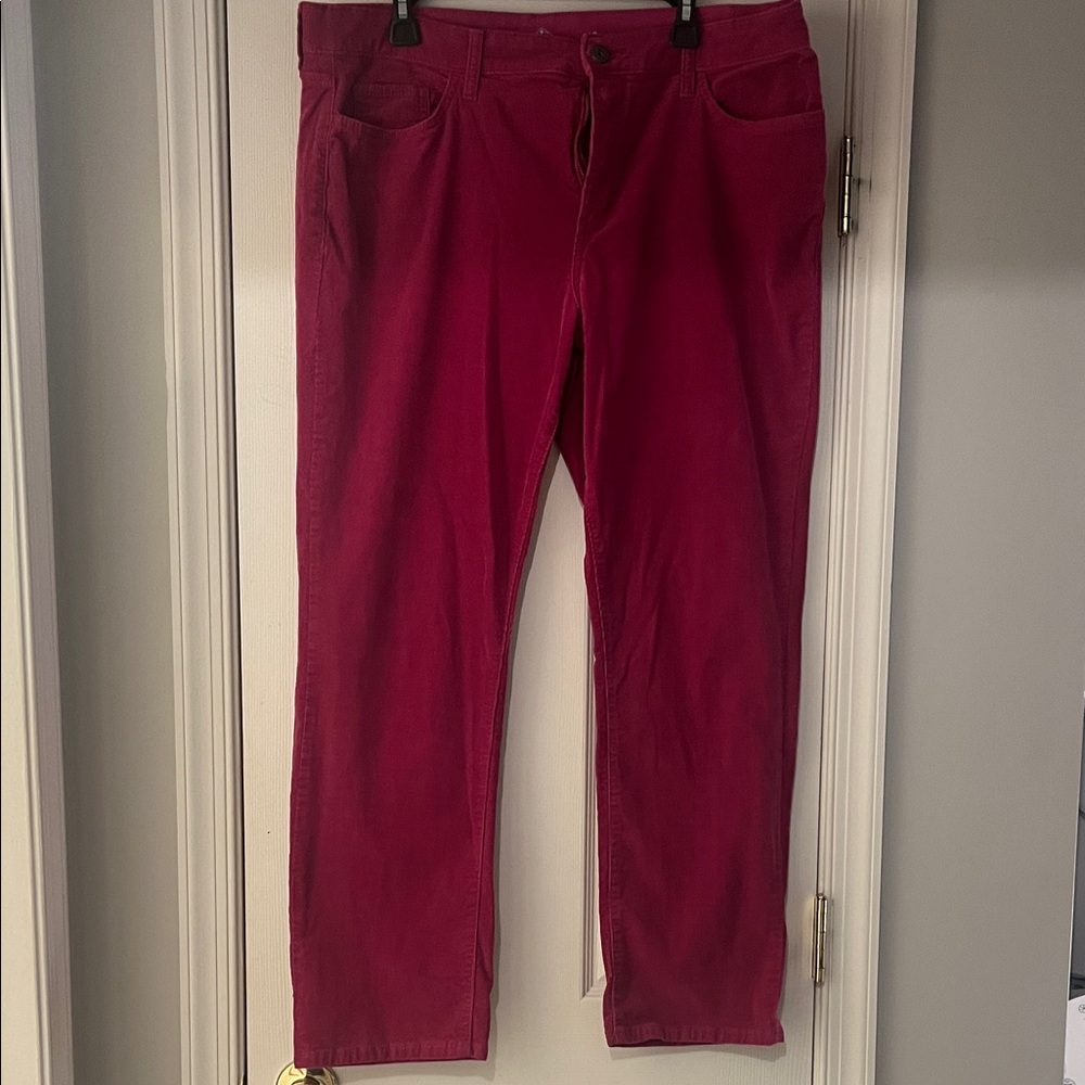 Fuchsia  Corduroy Pants